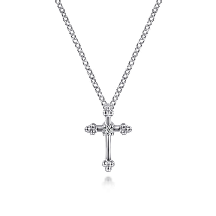 Sterling Silver Gabriel & Co. Cross Necklace