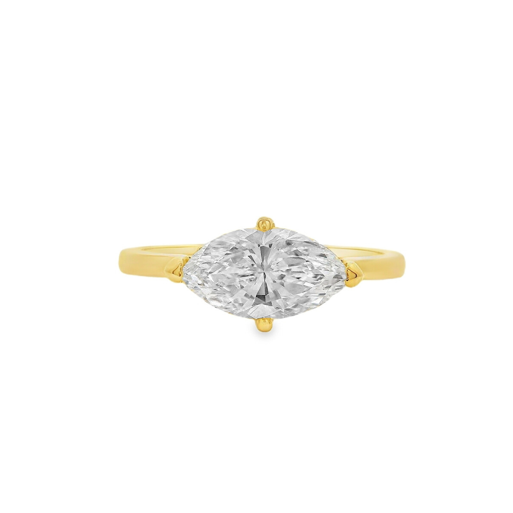 14K Yellow Gold 1.06 CTW LAB Grown Diamond Ring