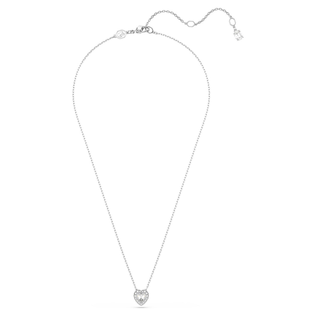 Swarovski Ariana Grande x Swarovski Rhodium Plated Heart Necklace With Clear Zirconia's 5720852