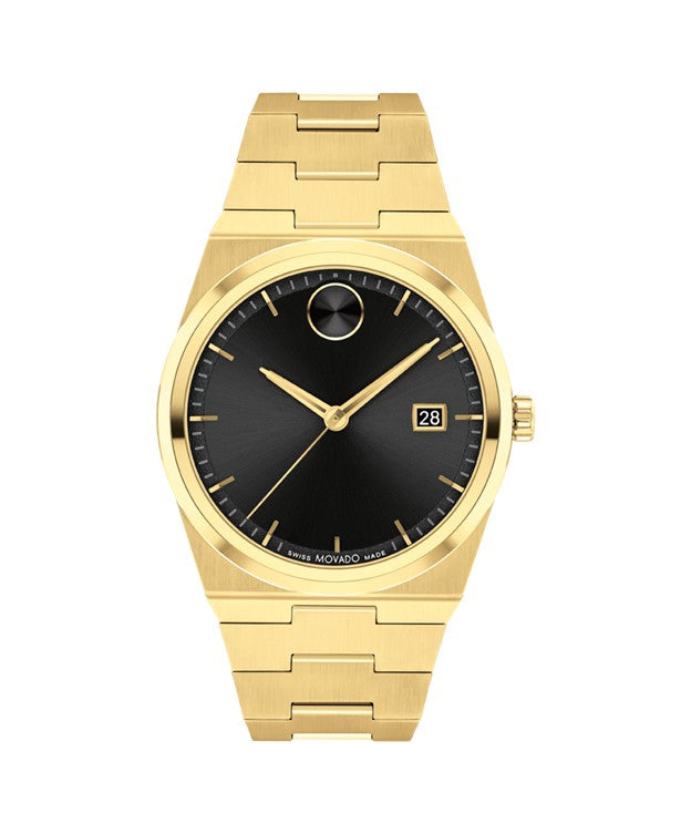 Movado Bold Quest Men's Brushed Gold-tone Stainless Steel Quartz Watch 3601223