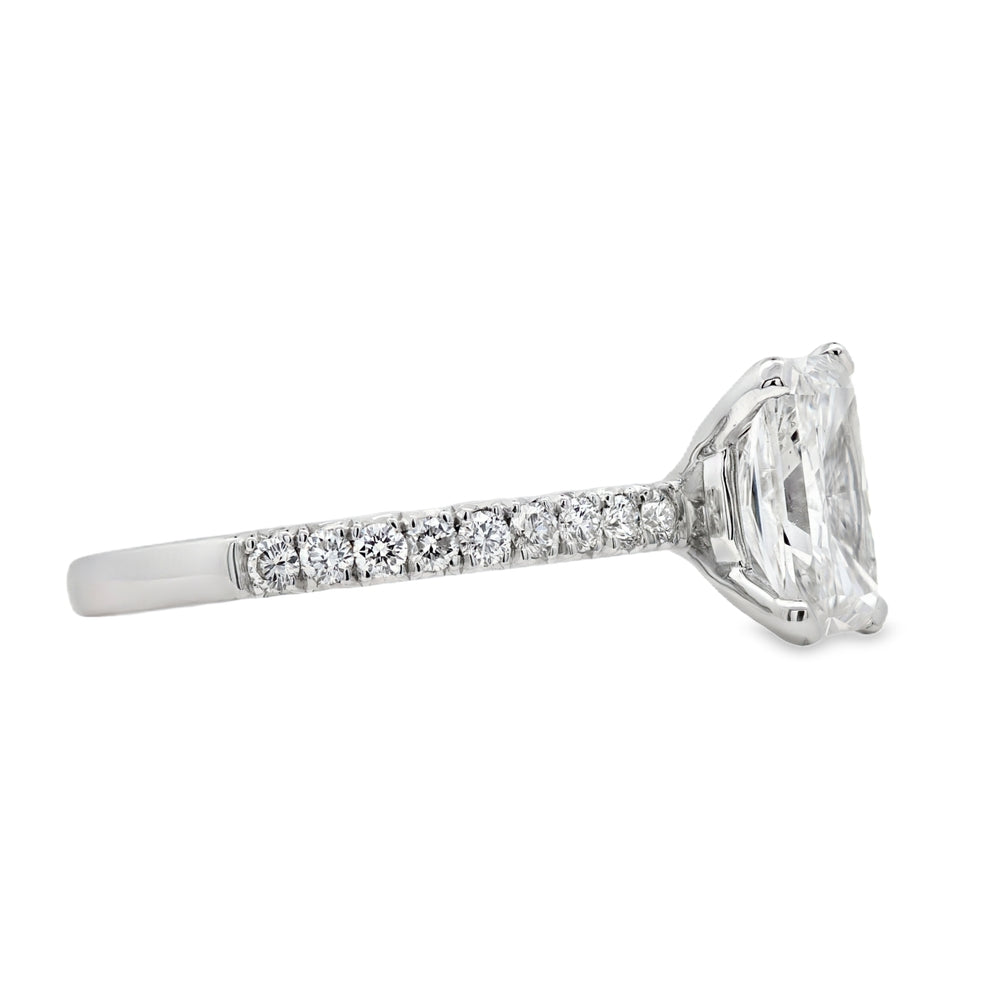 14K White Gold Classic 0.30 CTW Diamond Semi-Mount Engagement Ring