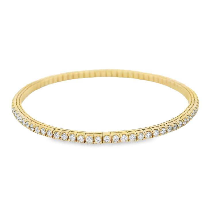 14K Yellow Gold 2.52 CTW Diamond Stretch Bracelet
