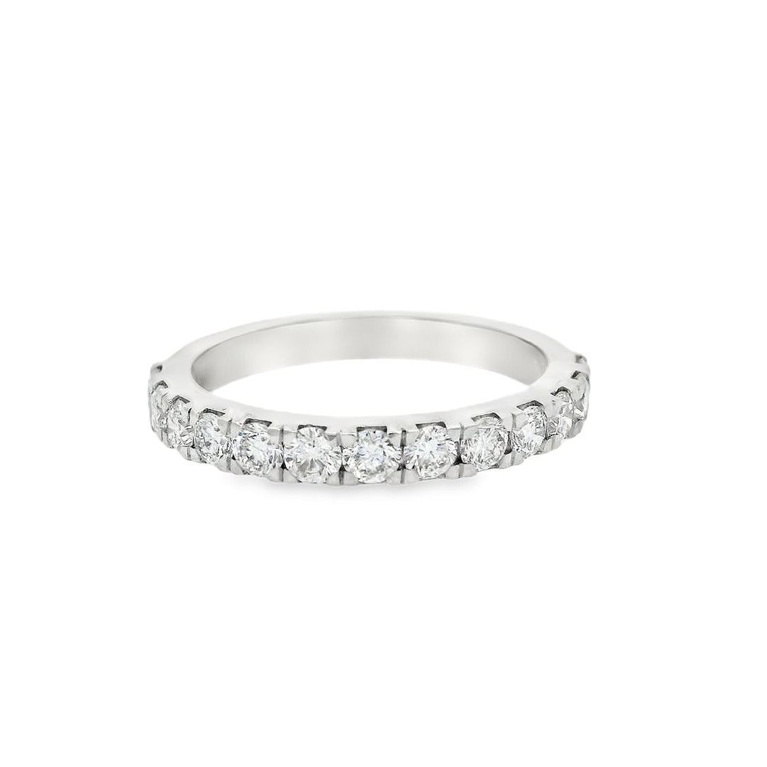 14K White Gold 0.85 CTW VS2 F/G LAB Diamond Anniversary Ring