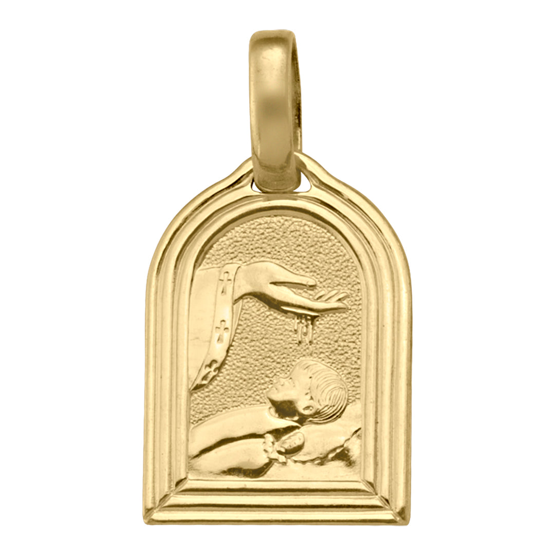 10K Yellow Gold Baptism Charm