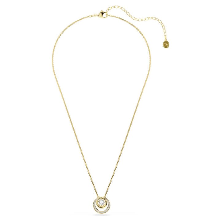 Swarovski Hyperbola Gold-Tone Plated Necklace With Clear Crystals 5738248