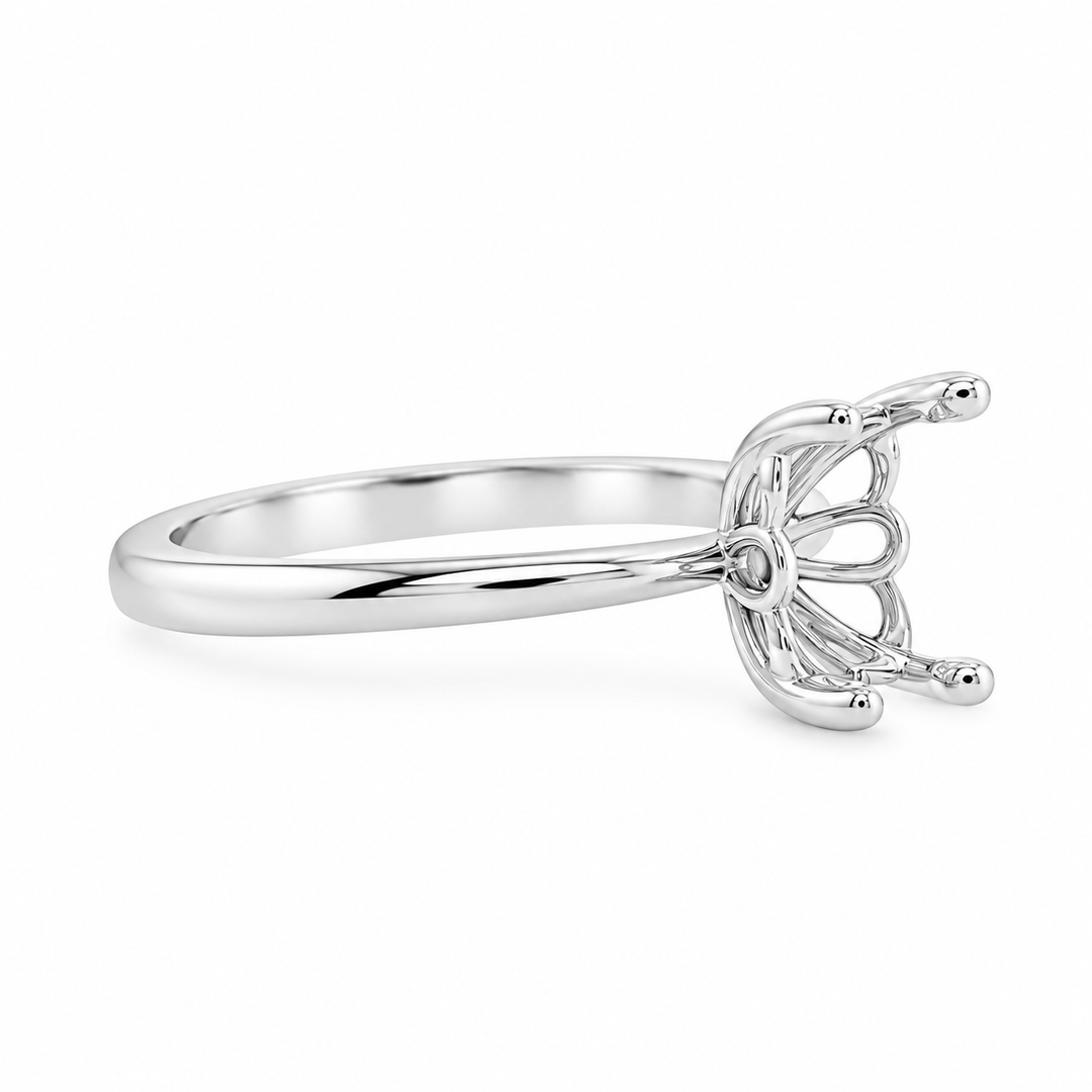 Women's 14K White Gold Solitaire Ring Mount 420-00129