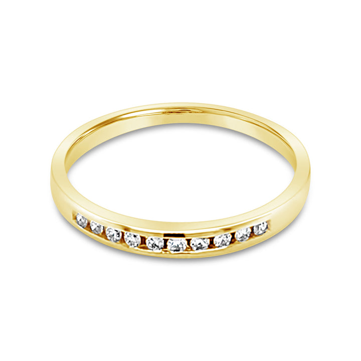 14K Yellow Gold 0.10 CTW Diamond Anniversary Band