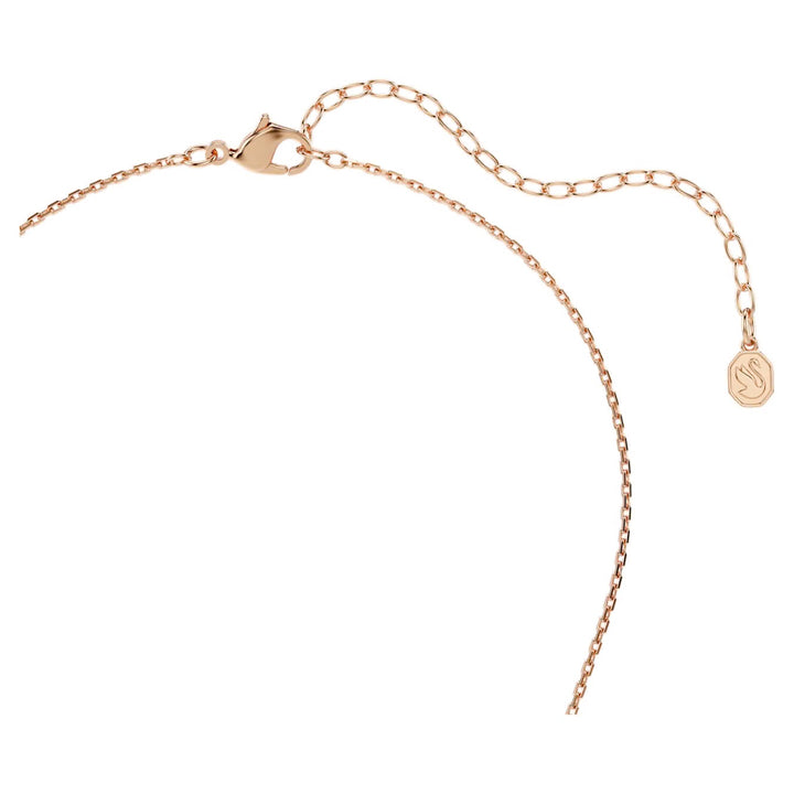 Swarovski Constella Rose Gold-Tone Plated Necklace With Pink Cubic Zirconia 5744244