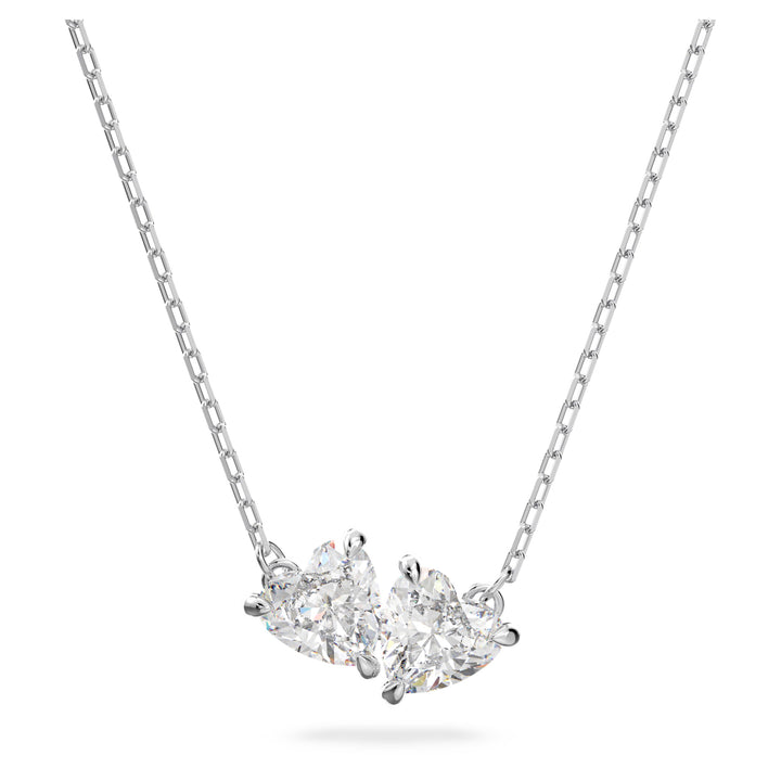 Swarovski Mesmera Attract Rhodium Plated Necklace With Clear Zirconia's 5517117