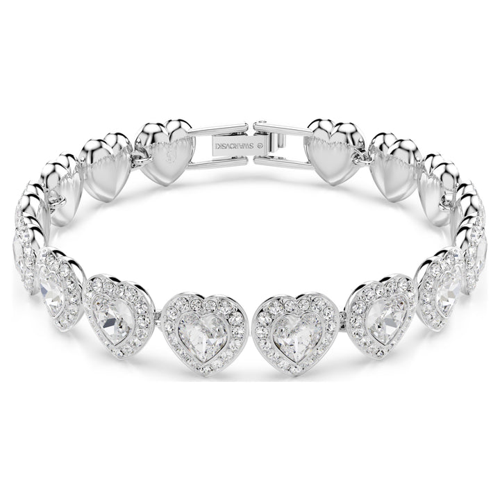 Swarovski Ariana Grande x Swarovski Rhodium Plated Heart Bracelet With Clear Crystals 5720860