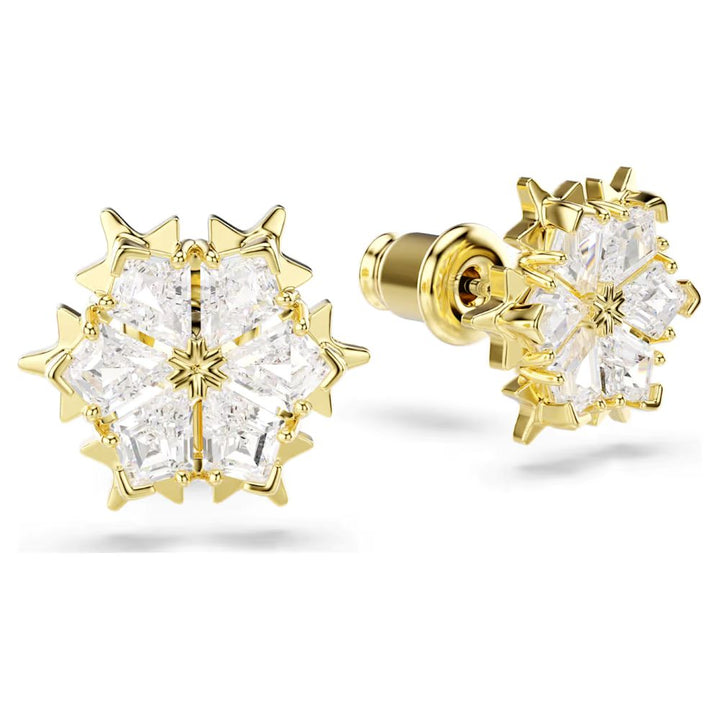 Swarovski Magic Evolution Gold-Tone Plated Snowflake Stud Earrings