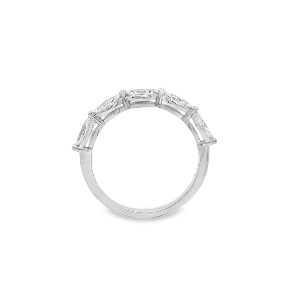 18K White Gold 0.74 CTW SI1 G/H Diamond Anniversary Ring