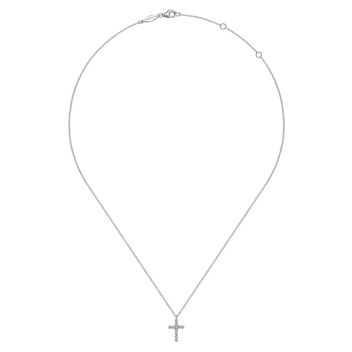Sterling Silver Gabriel & Co. Bujukan Cross With Diamonds