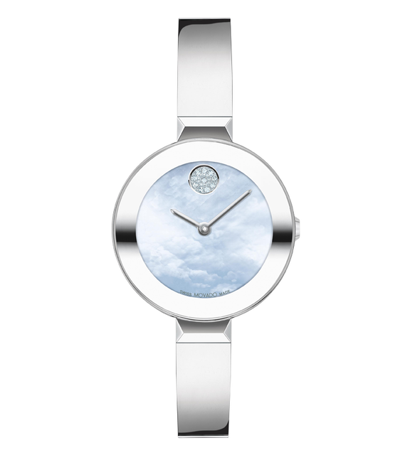 Movado Bold Bangle Mother-of-Pearl And Crystal Watch 3600937