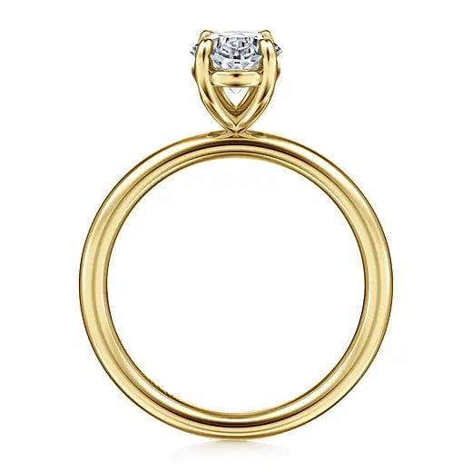 Women's 14K Yellow Gold Solitaire Ring Mount 420-00147