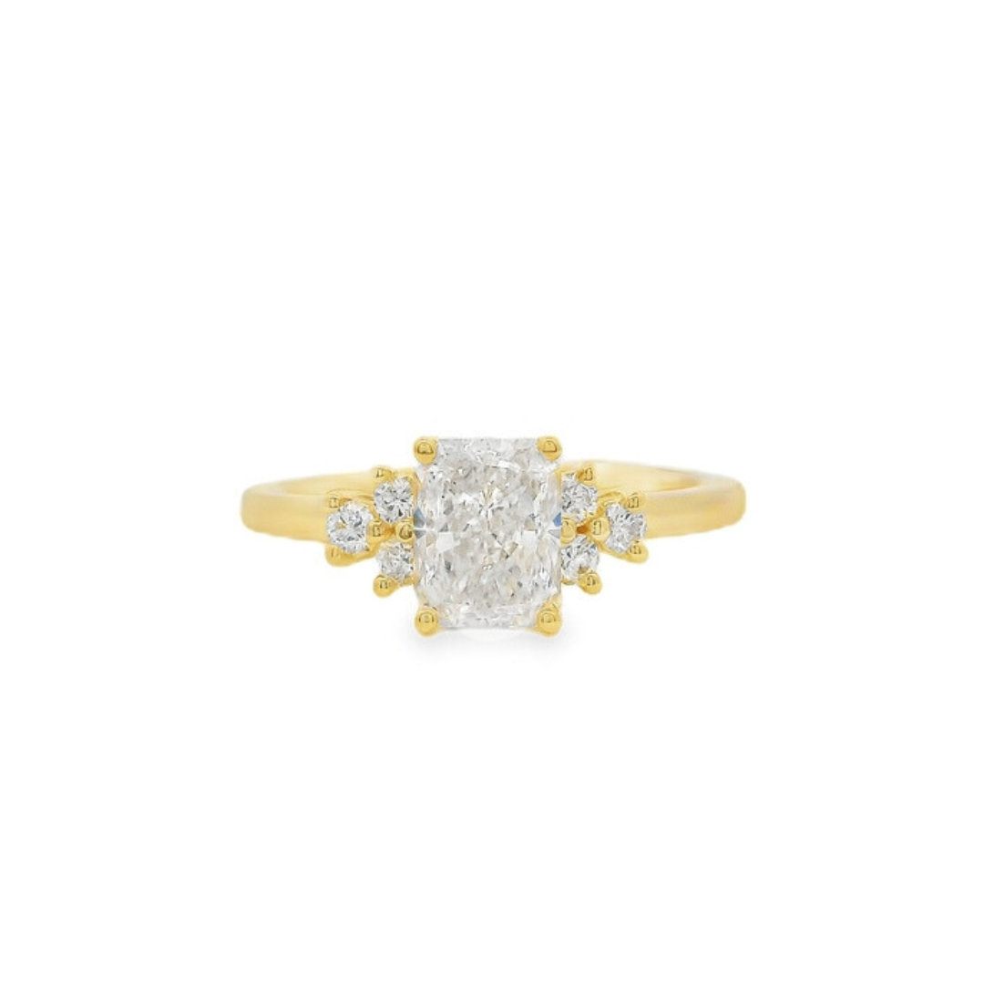 10K Yellow Gold 0.18 CTW Diamond Semi-Mount Engagement Ring