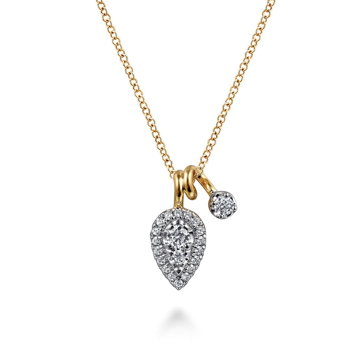 14K Yellow And White Gold 0.33 CTW Diamond 17.5" Necklace
