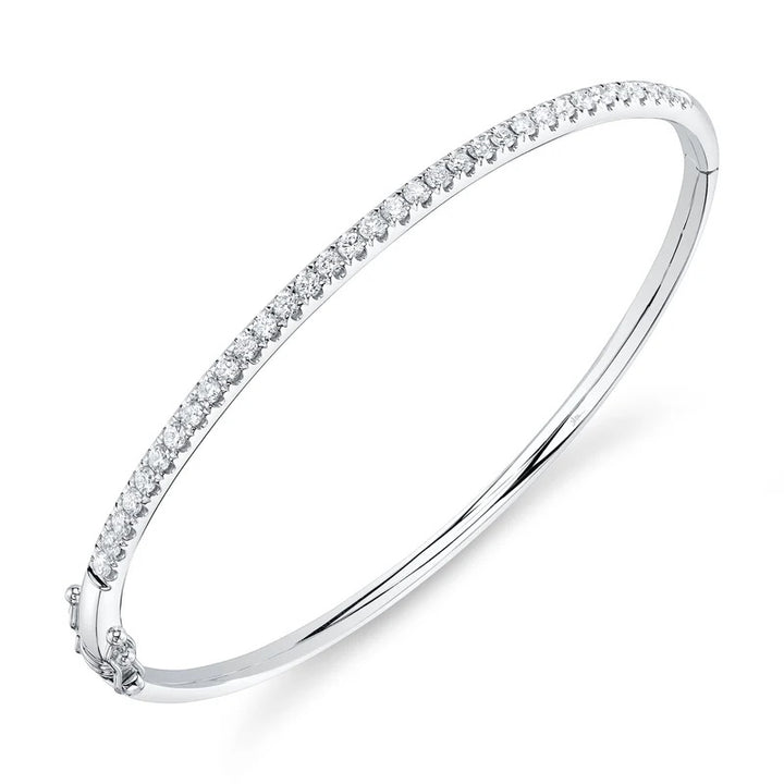 14K White Gold Shy Creation 0.92 CTW Diamond Bracelet