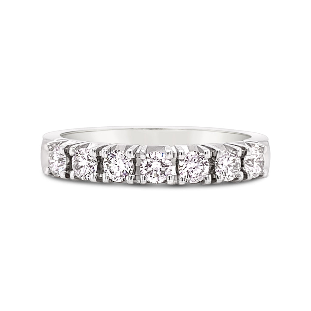 White Gold 0.38 CTW VS F Diamond Set Anniversary Band