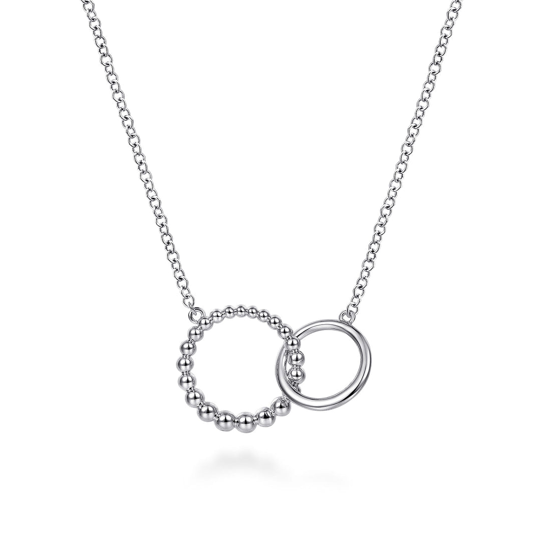 Sterling Silver Gabriel & Co. Circle Necklace