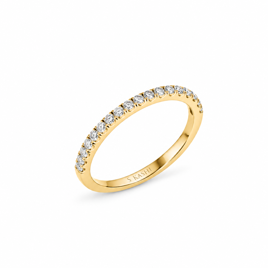 14K Yellow Gold  0.14 CTW Diamond Women's Wedding Band