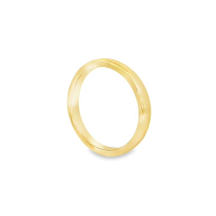 Estate - 18 Karat Yellow Gold 3.22mm Wide Band, Size 6