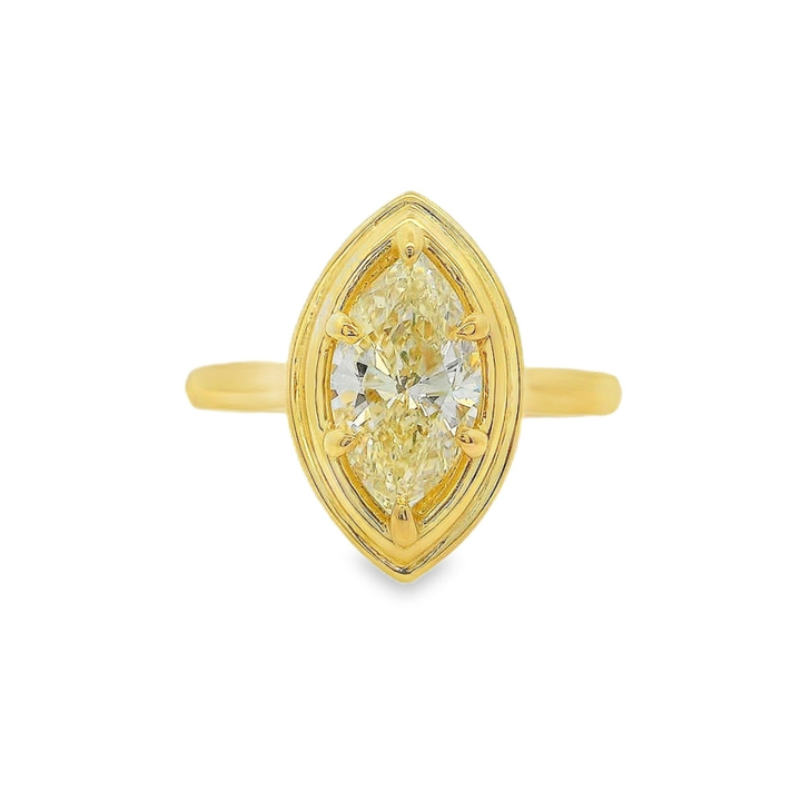 Women's 14K Yellow Gold Solitaire Ring Mount 420-00141