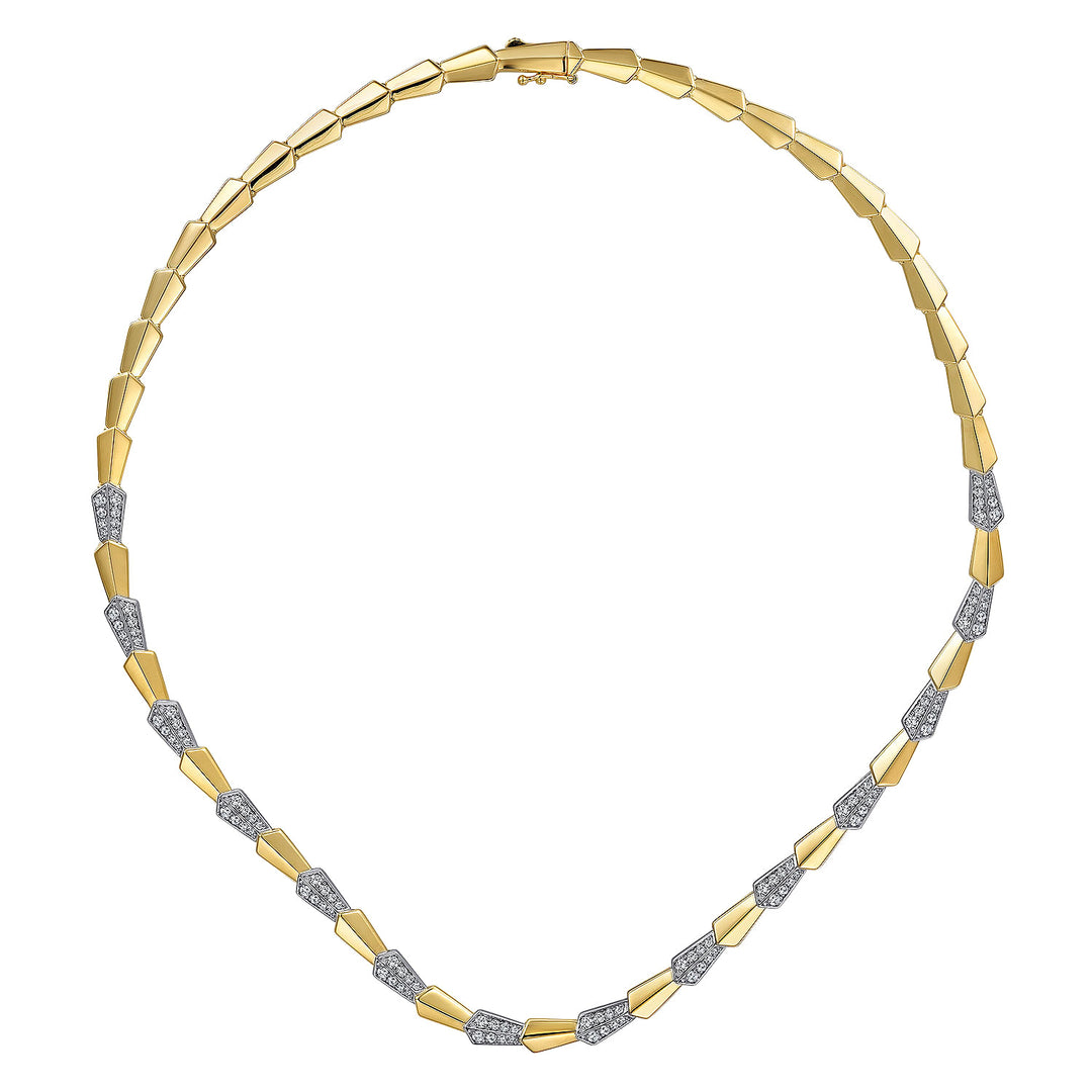 14K Yellow And White Gold 1.57 CTW Diamond 16" Necklace