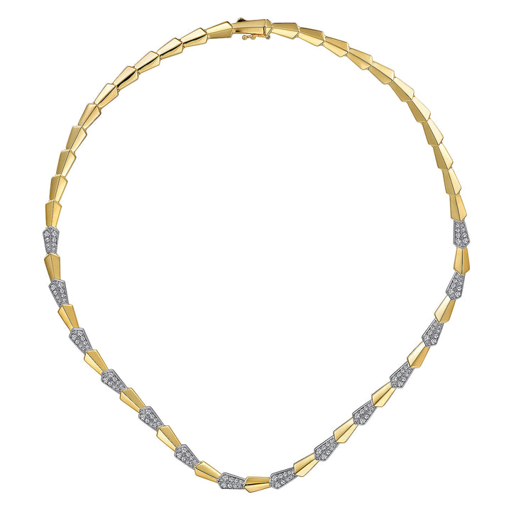 14K Yellow And White Gold 1.57 CTW Diamond 16" Necklace
