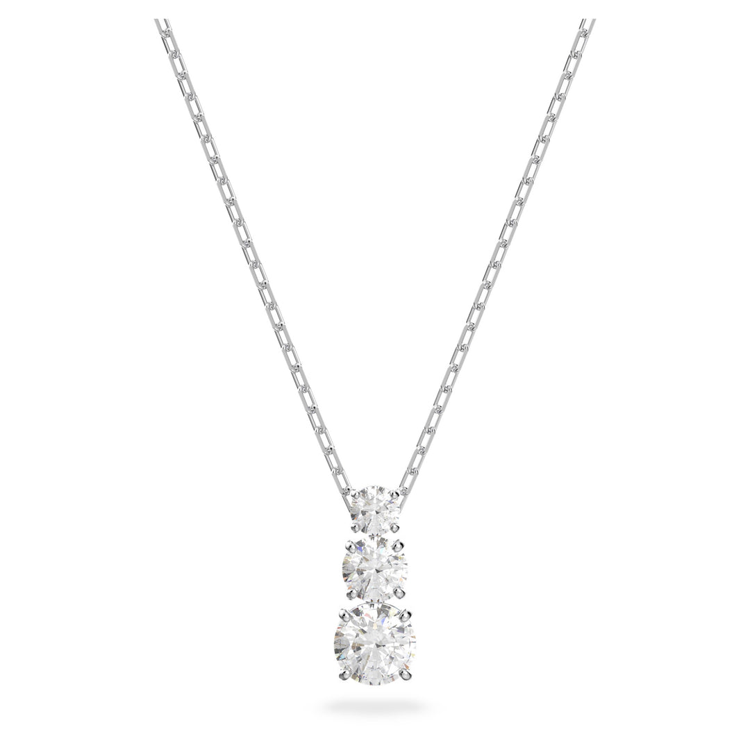 Swarovski Stilla Attract Rhodium Plated Necklace With Clear Zirconia's 5414970
