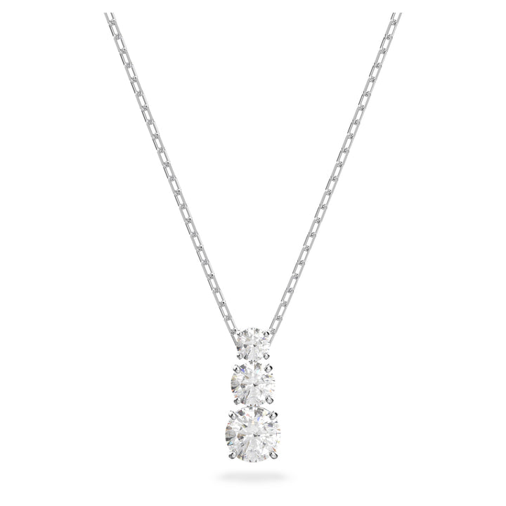 Swarovski Stilla Attract Rhodium Plated Necklace With Clear Zirconia's 5414970