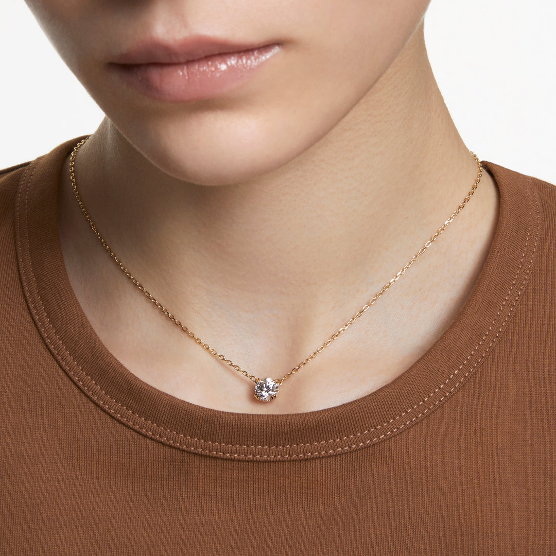 Swarovski Constella Gold-Tone Plated Necklace With Clear Zirconia's 5636703