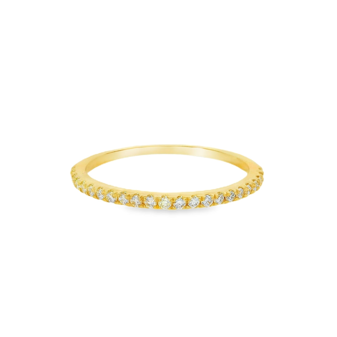 14K Yellow Gold SI1 G/H 0.16 CTW Diamond Women's Wedding Band