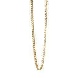 Italgem Stainless Steel Yellow Gold Plated Polished 3.3mm 20" Curb Link Chain