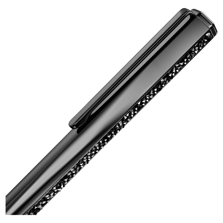 Black Lacquered Swarovski Pen With Crystal Rocks