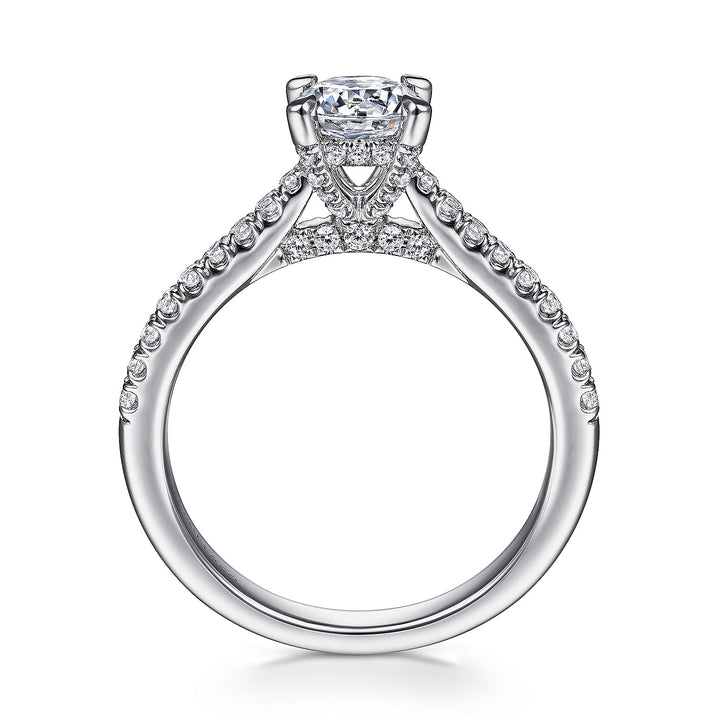 Women's 14K White Gold Classic Diamond Semi-Mount Engagement Ring