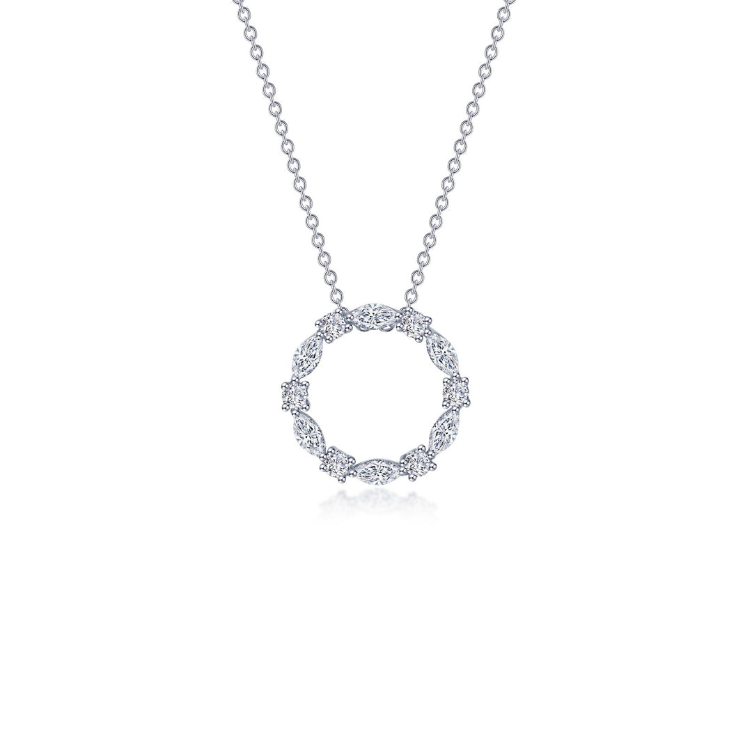 Lafonn Sterling Silver Cubic Zirconia Open Circle Pendant