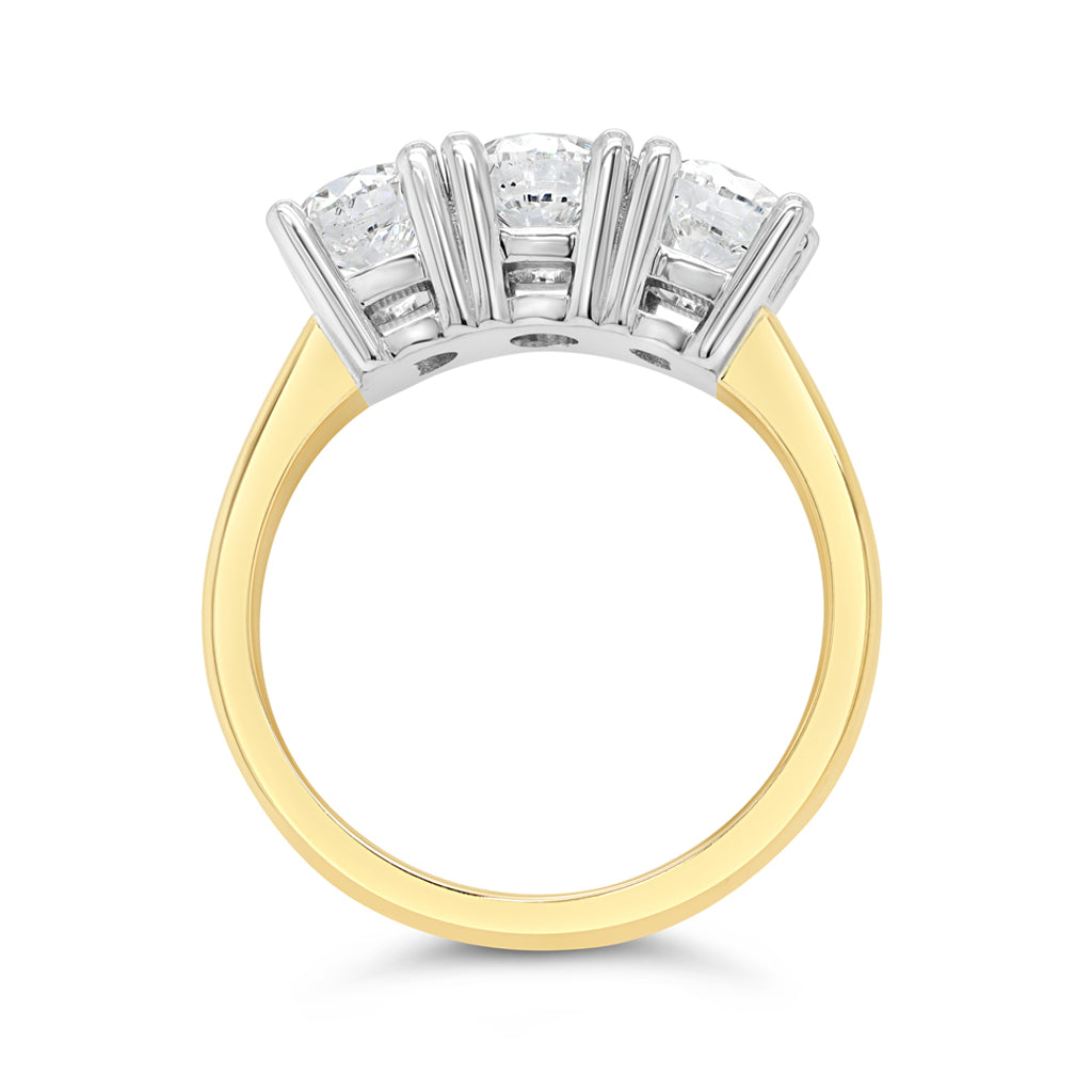 14K Yellow And White Gold 1.56 CTW Diamond Ring
