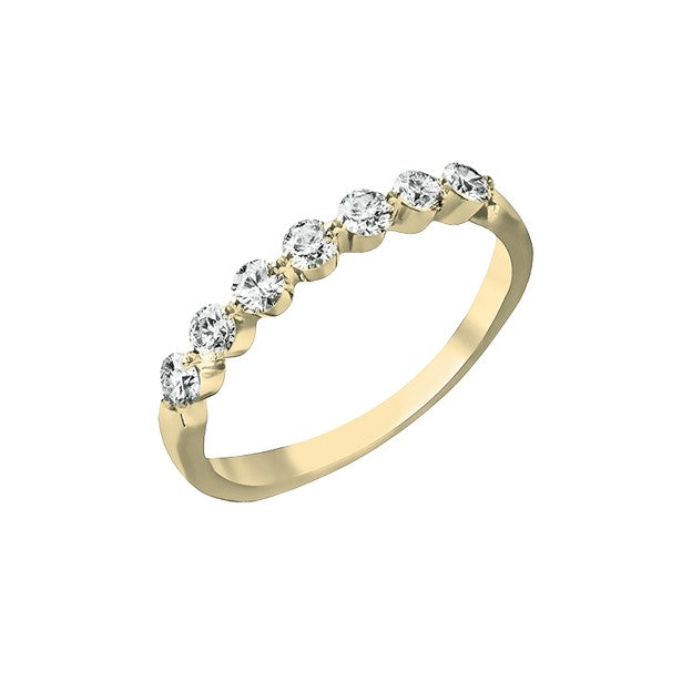 18K Yellow Gold 0.48 CTW Diamond Women's Wedding Band