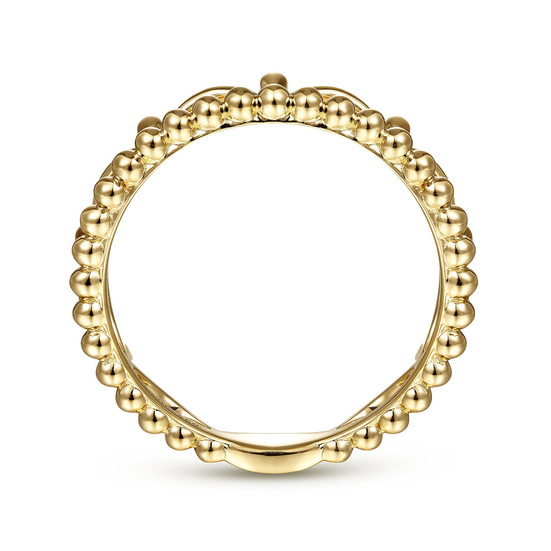 Women's 14K Yellow Gold Gabriel & Co. Polished Crown Ring