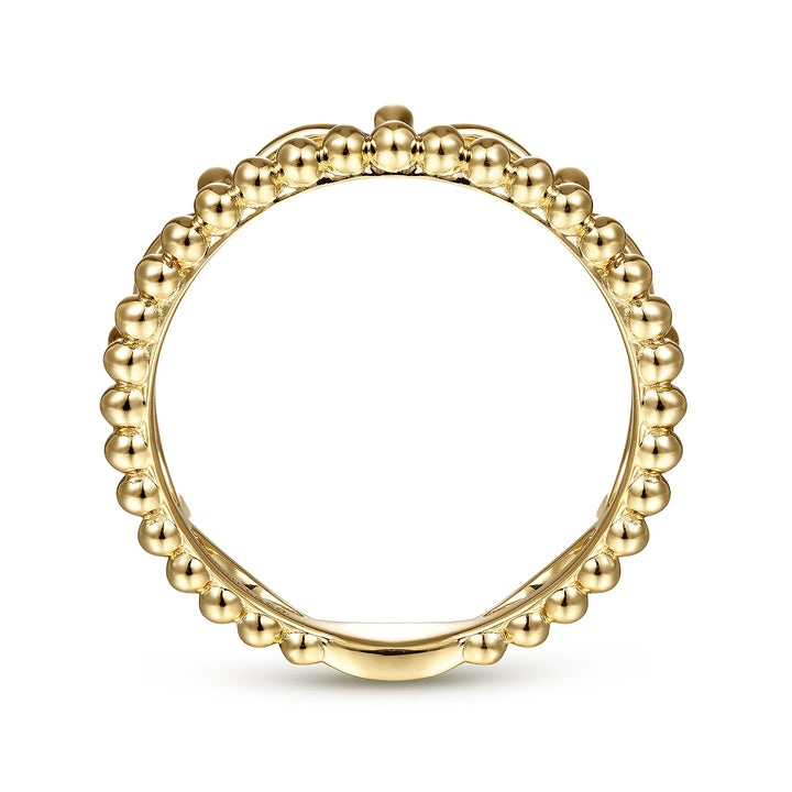Women's 14K Yellow Gold Gabriel & Co. Polished Crown Ring