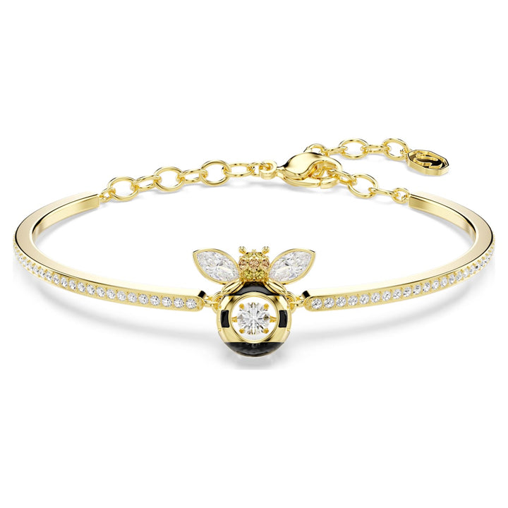 Swarovski Idyllia Gold-Tone Plated Bee Bracelet With Clear Crystals 5742679
