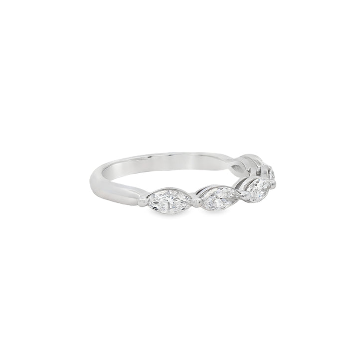 18K White Gold 0.74 CTW SI1 G/H Diamond Anniversary Ring