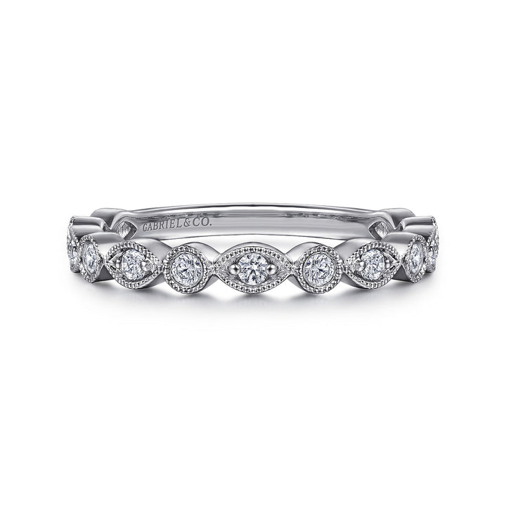 14K White Gold SI G/H 0.30 CTW Diamond Women's Wedding Band