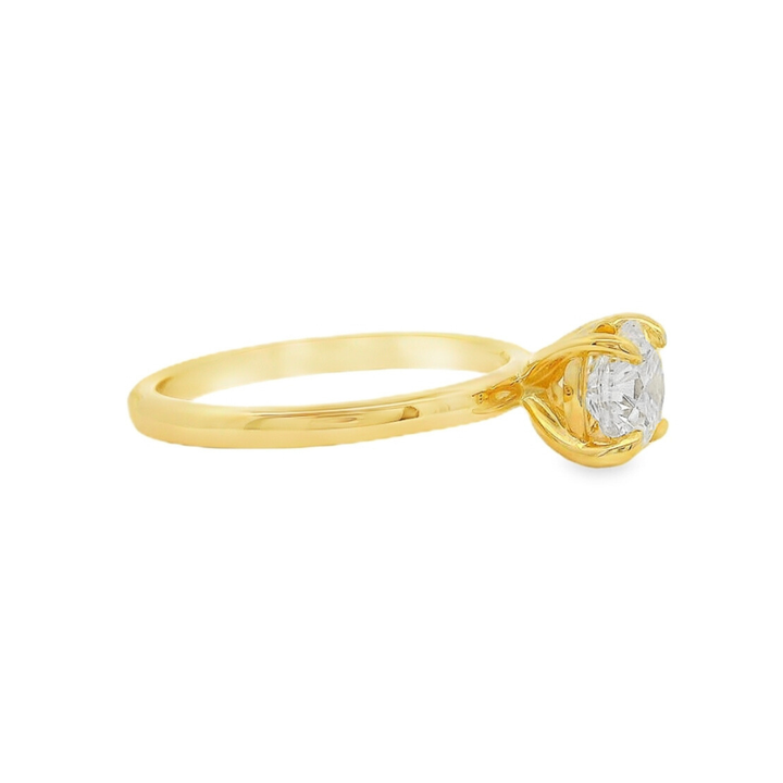 Women's 14K Yellow Gold Solitaire Ring Mount (420-00138)