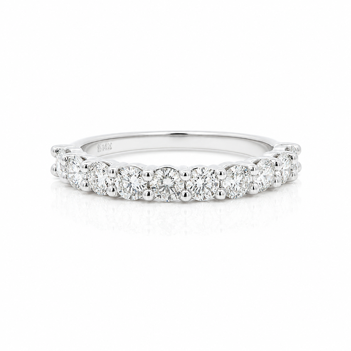 14K White Gold 1.05 CTW Diamond Anniversary Ring
