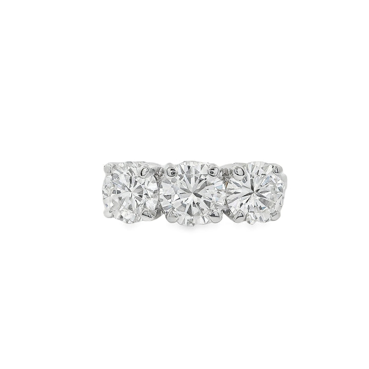 Estate - 18K White Gold 2.21 CTW Diamond Ring, Size 7