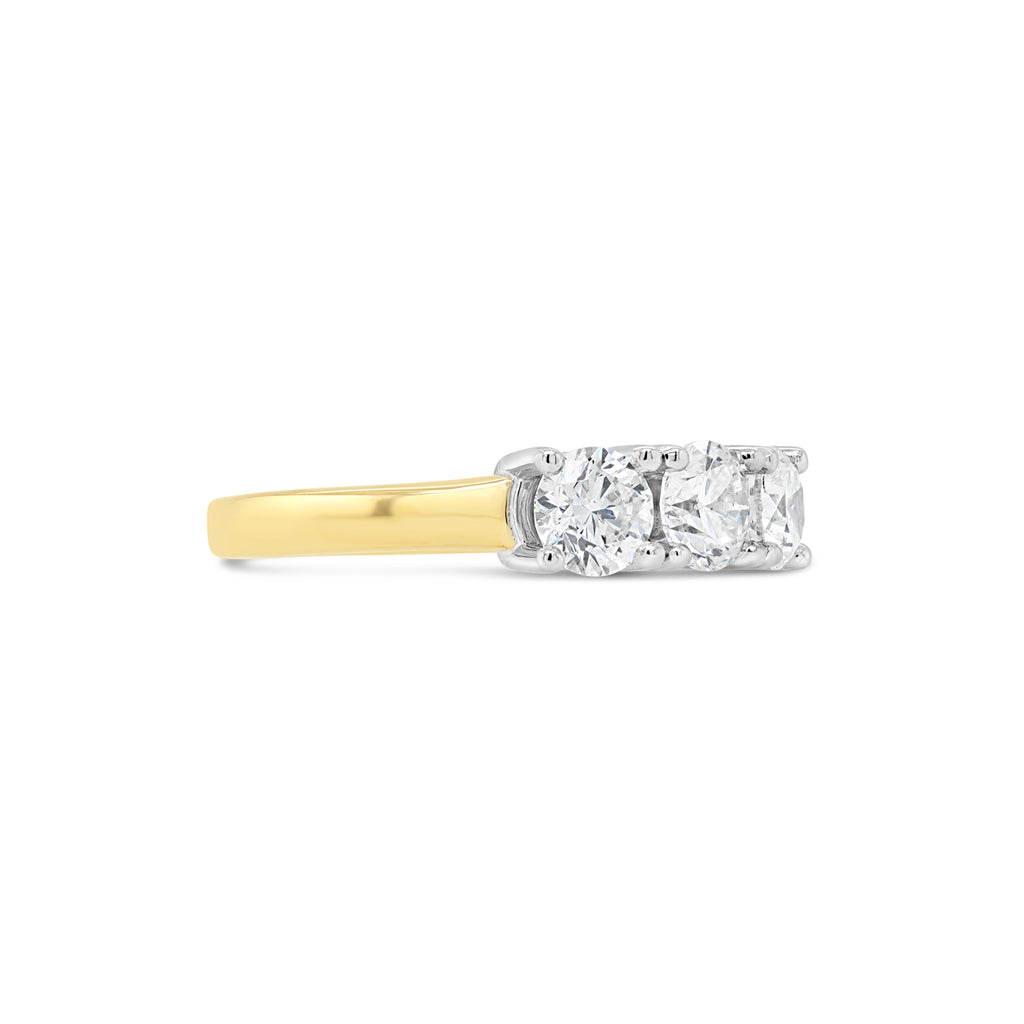 14K Yellow And White Gold 1.56 CTW Diamond Ring