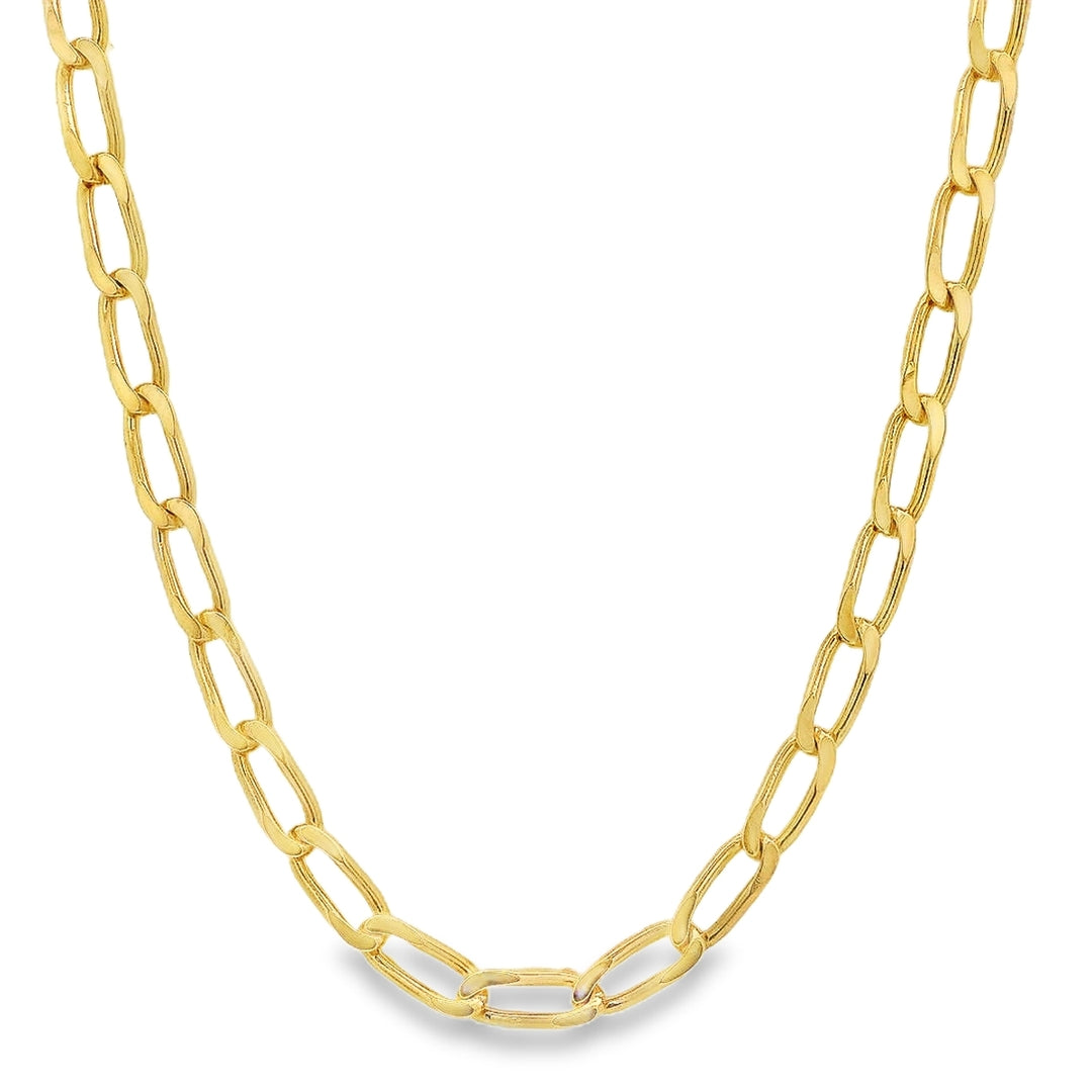 Estate - 10 Karat Yellow Gold Elongated Curb Link 24" Chain