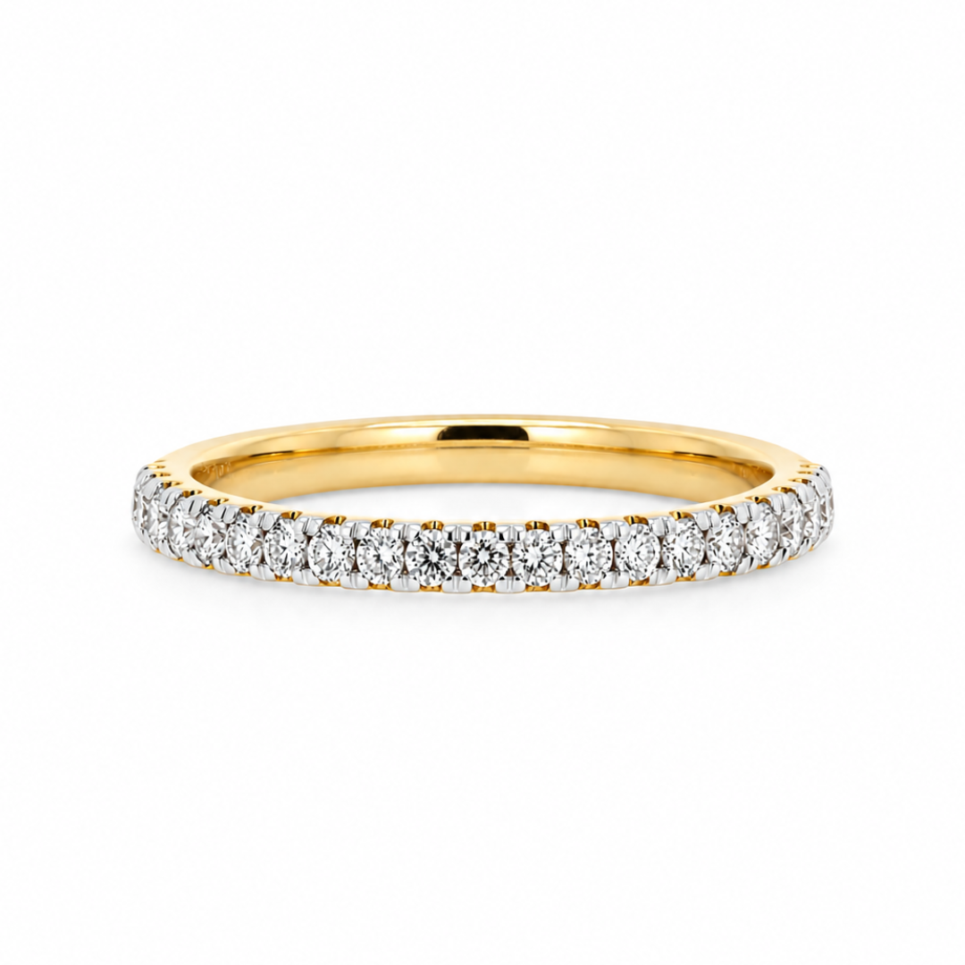 14K Yellow Gold 0.26 CTW LAB Grown Diamond Women's Wedding Band
